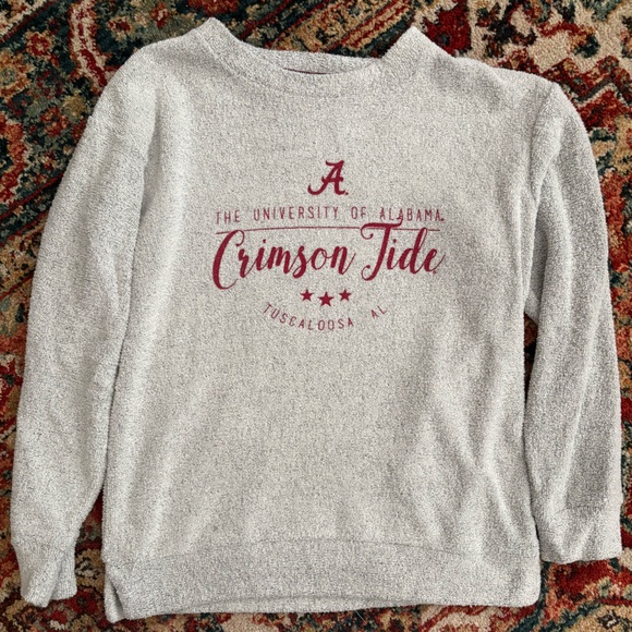 Pressbox Women's University of Alabama Long Sleeve Comfy Terry Sweater, Size L - Picture 2 of 3